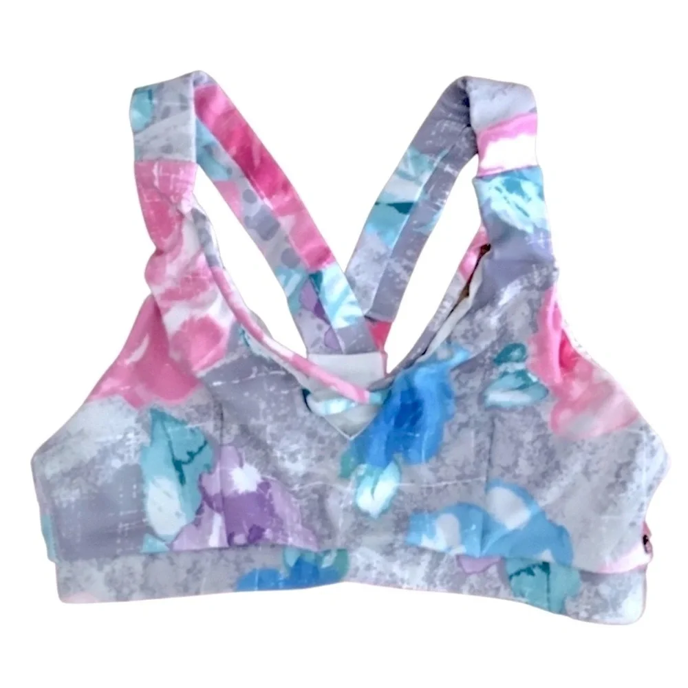 VITA LA x ANNA VICTORIA strappy criss cross racerback yoga top M - Picture 3 of 8